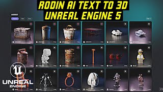 Rodin Ai Text to 3D Unreal Engine 5 Tutorial