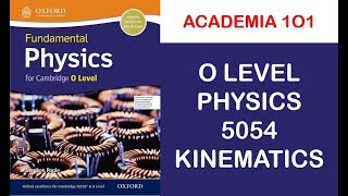 Details O LEVEL PHYSICS 5054 KINEMATICS Update