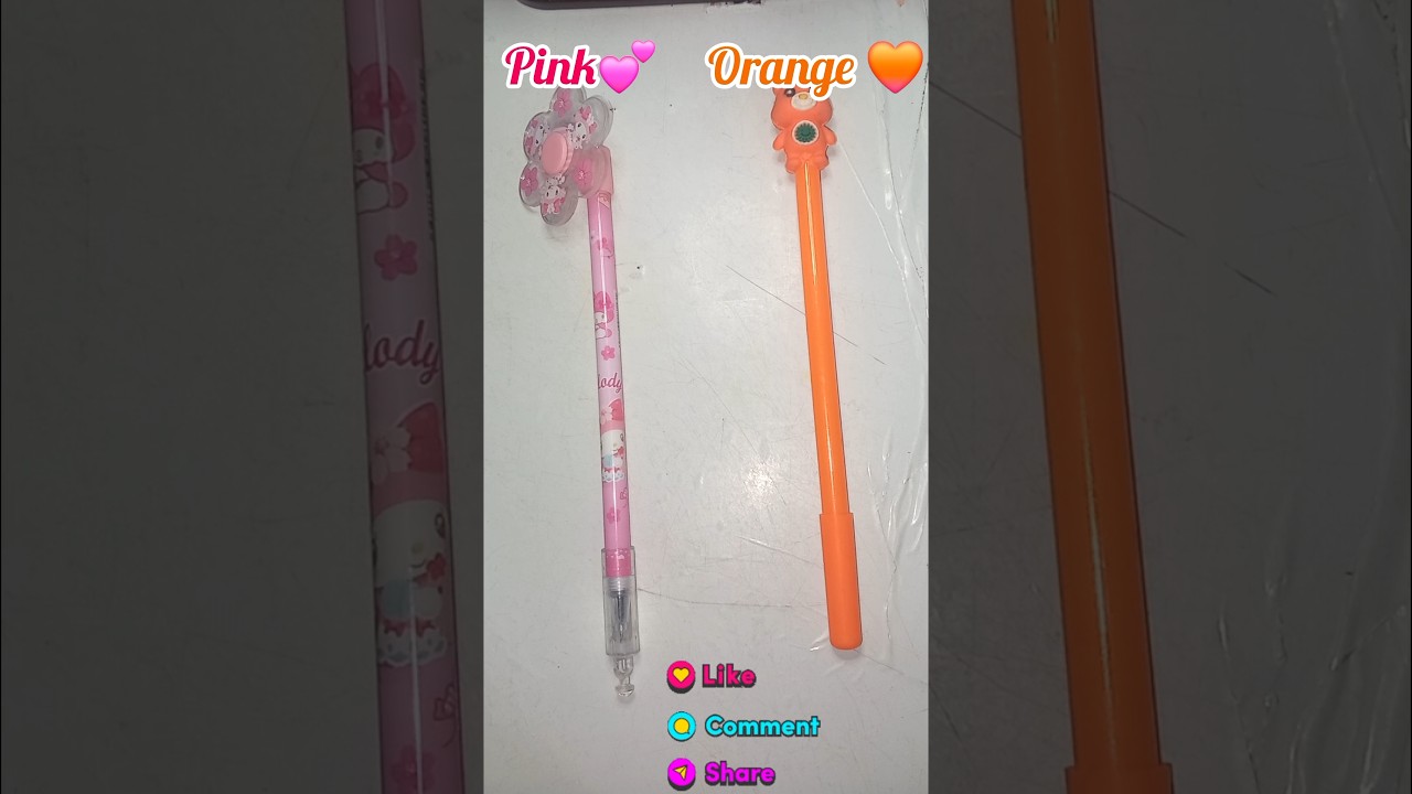 Pink vs Orange 🧡 💕stationery 