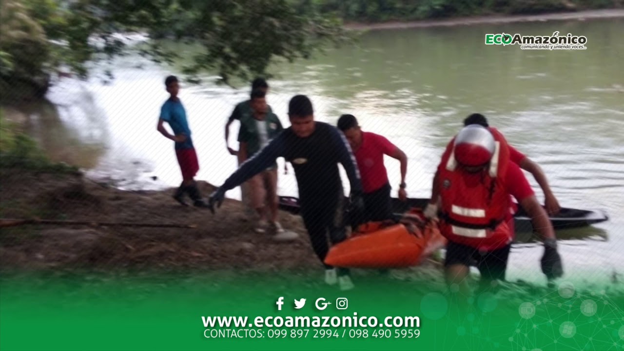 Rescate de ahogado en Arajuno