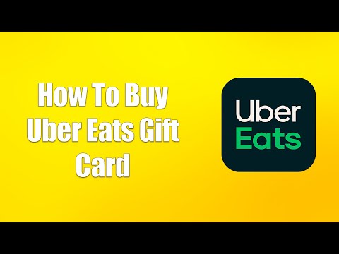 How To Buy Uber Eats Gift Card