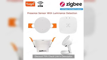 Smart Life Zigbee Human Presence Detector Tuya Wifi MmWave Radar Pir Montion Sensor With Luminance D