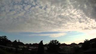 Slough . clouds forming using time lapse