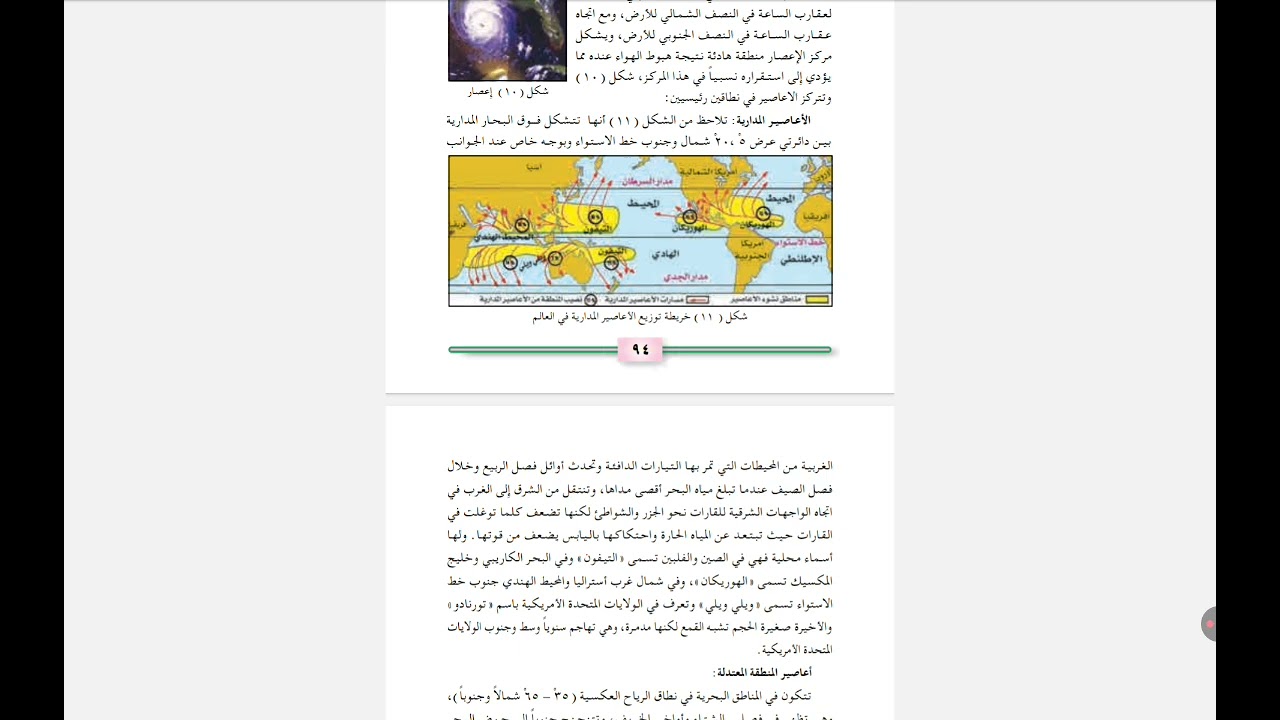 الدرس الثاني  للصف الأول  الثانوى(العاشر )الضغط الجوى والرياح 