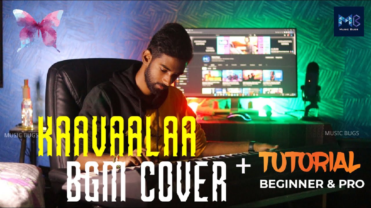Kaavaalaa BGM Keyboard Cover + Tutorial (Beginner & Pro) | Jailer | Kandar Guru | Music Bugs