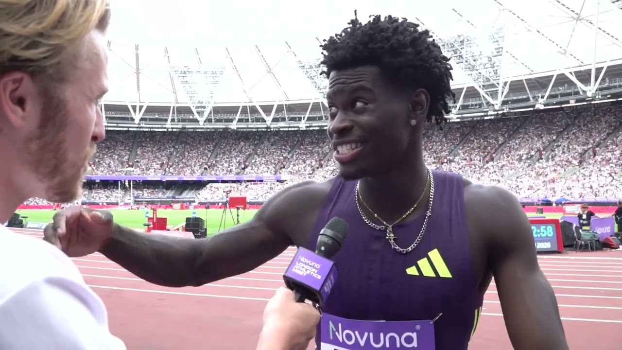 Ja'Kobe Tharp Praises Execution After 12.89 110mH Win At London Diamond League, 5th-Straight Sub-13