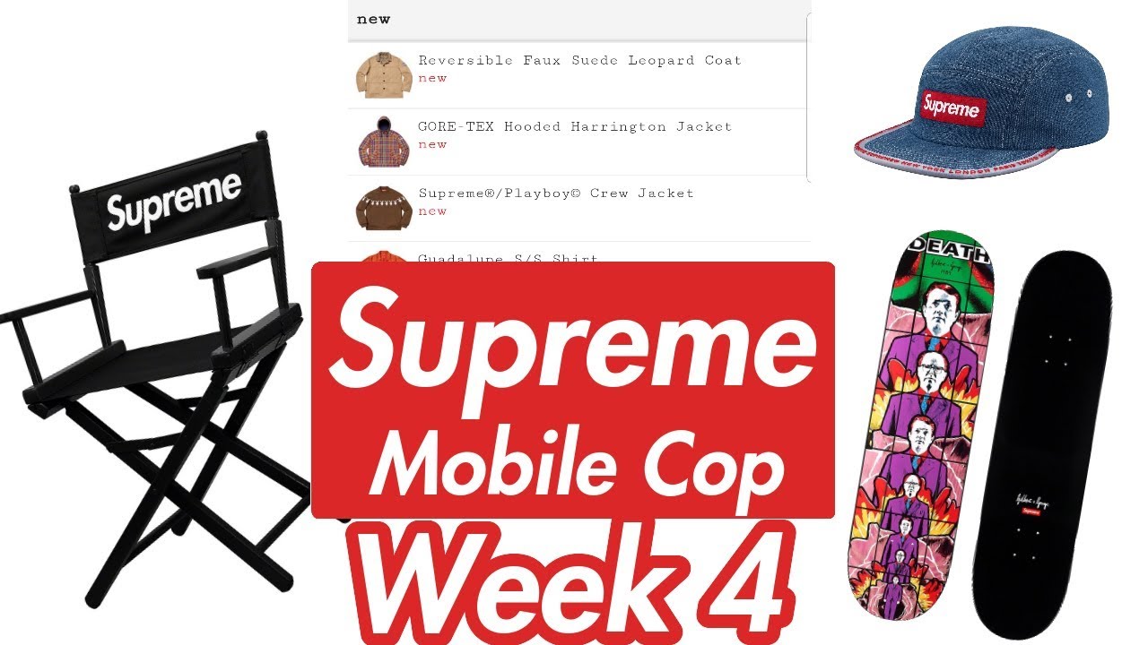 Supreme Week 4 SS19 Manual Checkout - Live Cop (Copping at School) Directors Chair/Deck