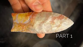 Flint-Knapping: Flint Ridge Clovis (Part 1)