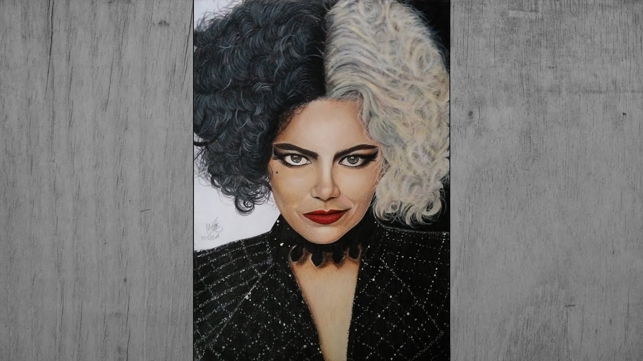 Drawing | Cruella de Vil ( Emma Stone ) | Mabsteri