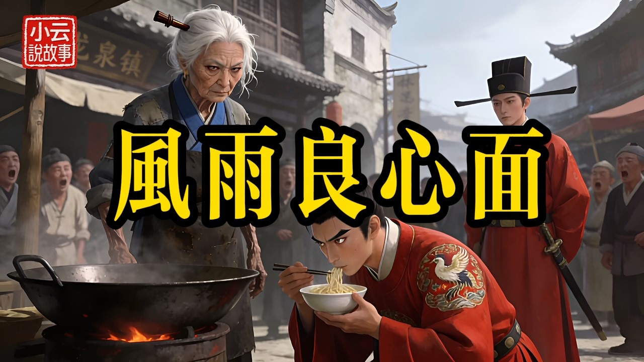 寡婦破廟擺攤20年，颶風天巡撫竟當眾下跪！這碗麵背後藏著什麼驚天祕密？三里長龍只為喝一口熱湯，真相揭開全城落淚！#民間故事 #善有善報 #因果報應 #聽故事 #睡前故事 #感人故事 #傳奇故事 #說書