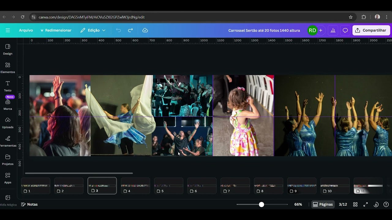 Como fazer  carrossel do Canva e cortar no site pinetools.com
