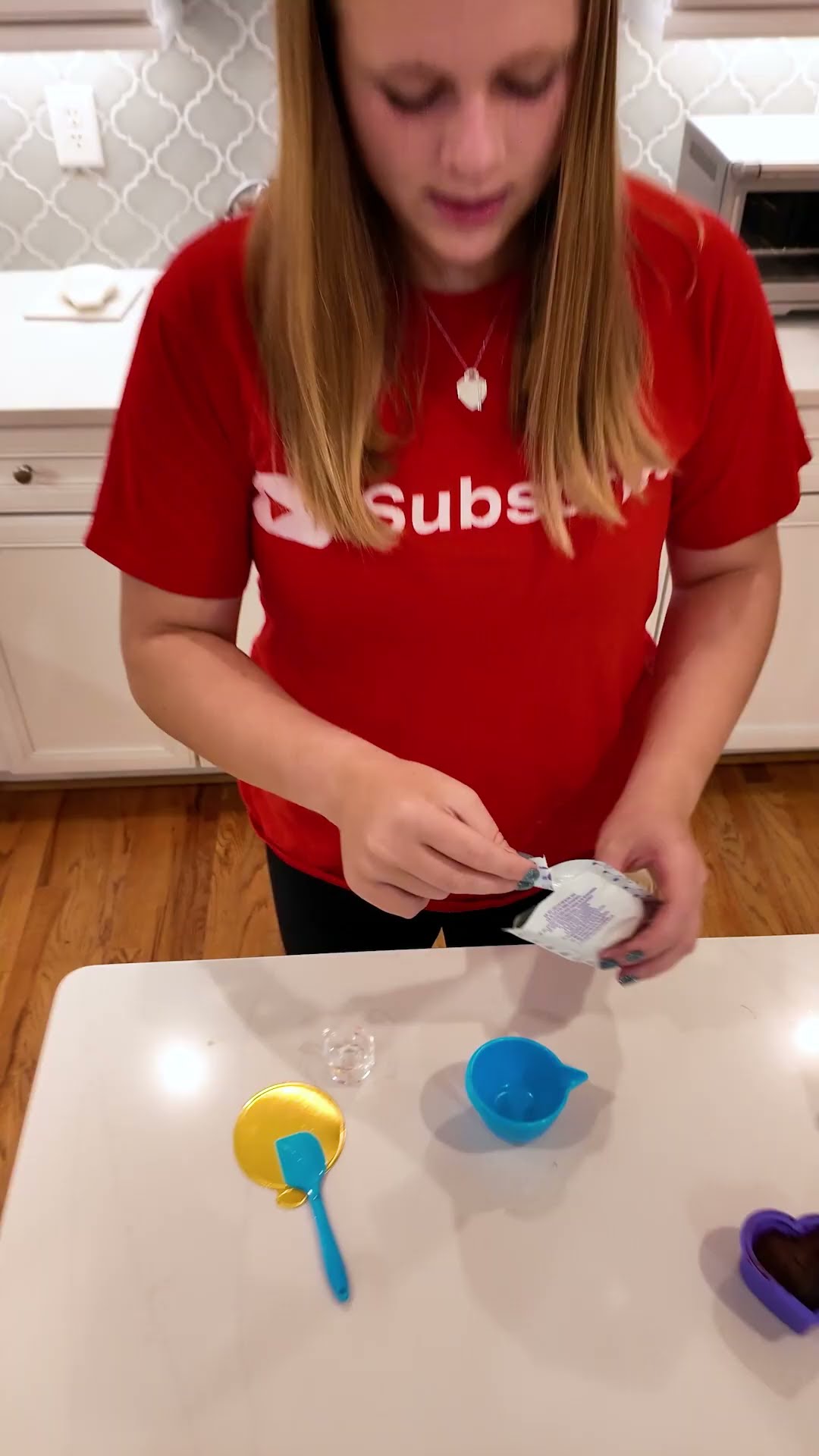Assistant makes a DIY Tasty Tiny Chocolate Cake #FamilyFun #Kids #baking