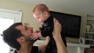 Belly giggles with Daddy!