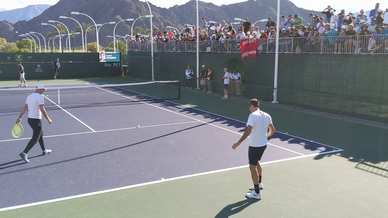 Federer Practice @ Indian Wells March 12, 2019 Part II