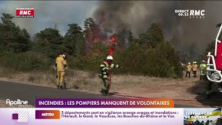 Incendies : les pompiers alertent sur le manque de volontaires