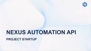 Nexus Automation API Project Startup