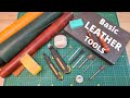 Basic tools for leather crafting in 5 minutes: Choose the right tool for the job