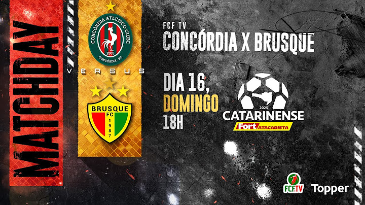 AO VIVO | CONCÓRDIA X  BRUSQUE | CATARINENSE FORT ATACADISTA 2025