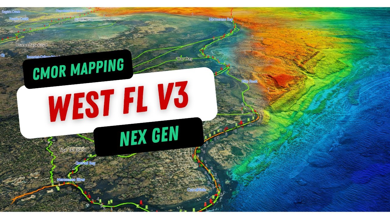 CMOR NEX GEN West Florida V3 — the all-in-one seafloor & navigation chart.