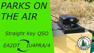 QSO With EA2DT on Straight Key - Parks On The Air CW Activation - 2024/07/17