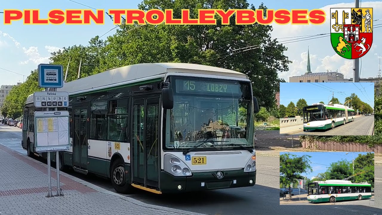 Trolleybuses 🚎 in Pilsen 🇨🇿 in August 2023