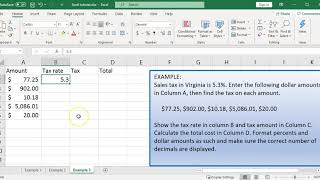 Excel - sales tax calculations screenshot 5