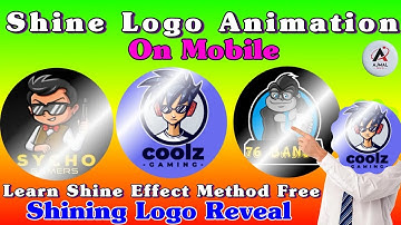 How to Make Shining Logo Reveal intro | Shine Logo Animation | Logo Shine Animation making