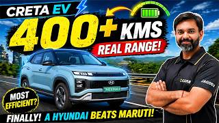Finally! A Hyundai Is More Efficient Than A Maruti | Hyundai Creta EV LR Range Test⚡