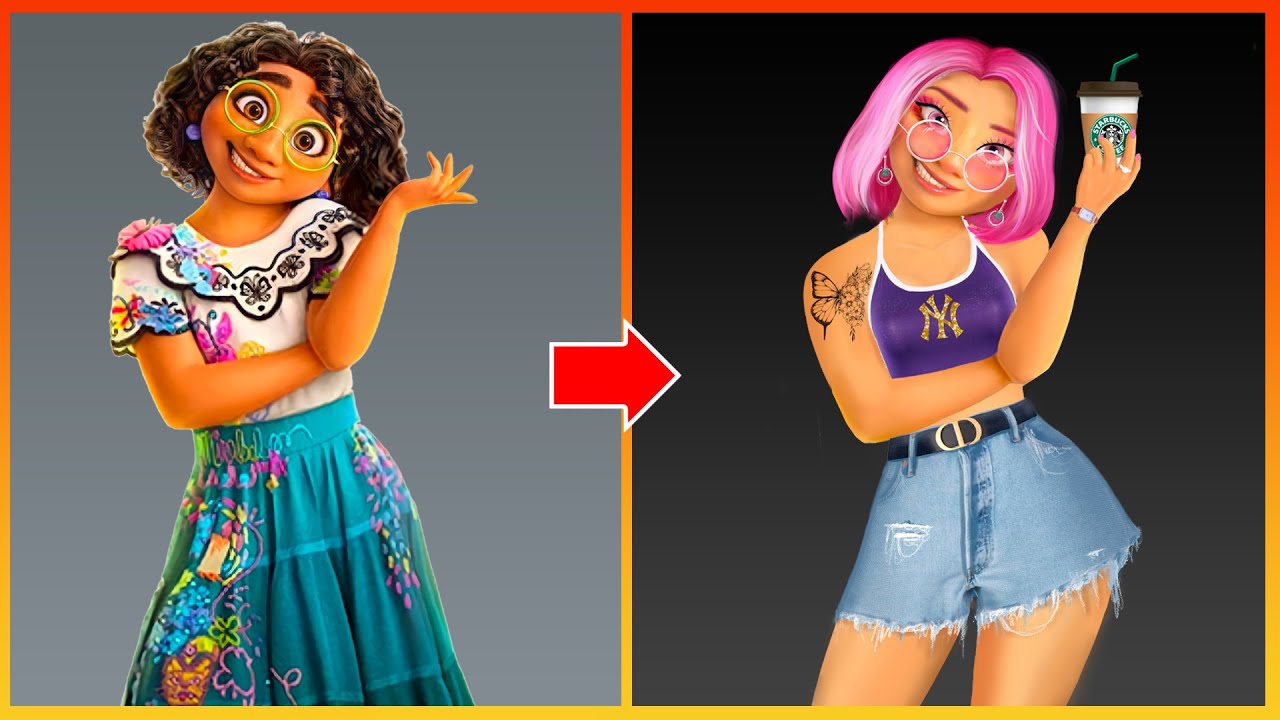 Disney Encanto DIY Mirabel Character Transformation! Costume, Makeup, and  Crafts IRL 