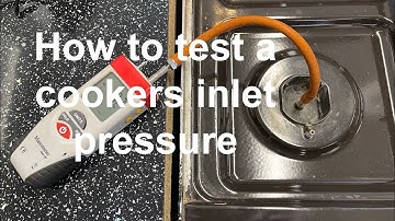 How to test a cookers inlet pressure with no test point to gas safe TB161.
