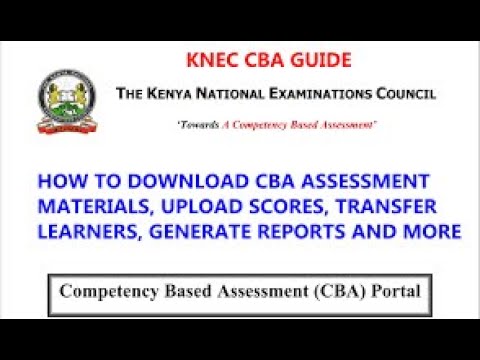 DOWNLOAD CBA ASSESSMENT TOOLS