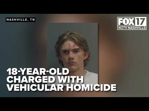 18-year-old charged with vehicular homicide after multi-vehicle Nashville crash