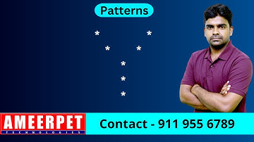 Printing Pattern Y | Ameerpet Technologies | By Srinivas