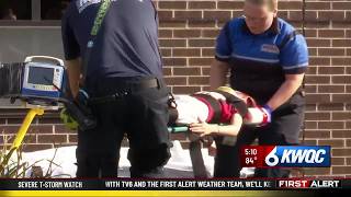 MercyOne Genesis emergency workers practice life-saving skills during mock pediatric trauma event