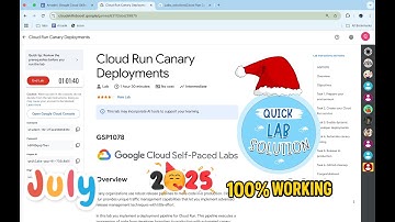 [2025] Cloud Run Canary Deployments| #qwiklabs | #GSP1078 | [With Explanation🗣️]