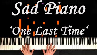 Sad Piano Music 'One Last Time' Resimi