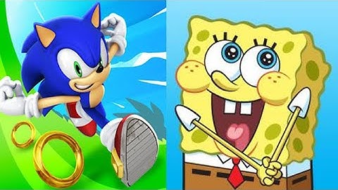 Sonic Dash vs SpongeBob: Sponge on the Run - All Characters All Bosses Zazz Eggman