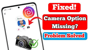 How To Fix Instagram Note Camera Option Not Showing Problem | Instagram Notes Camera Fix