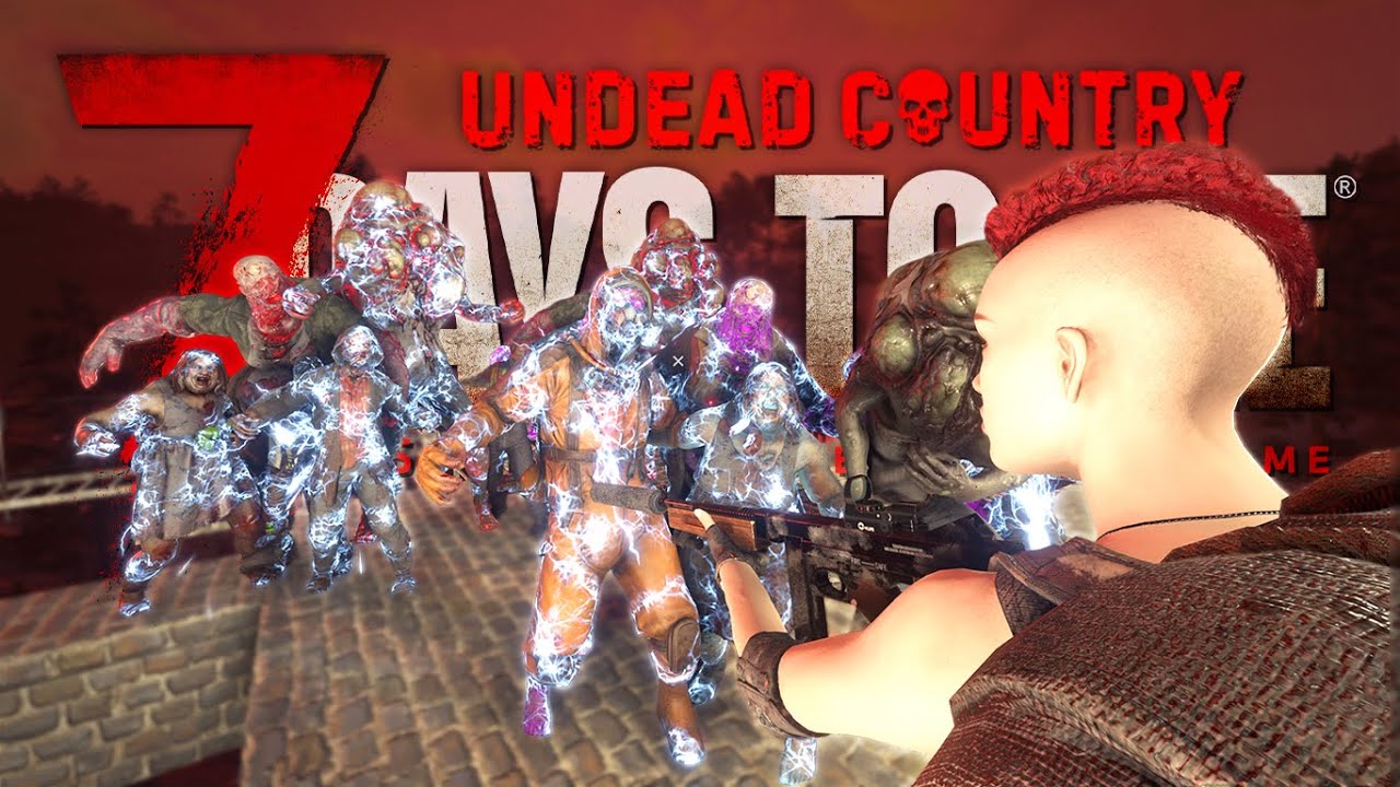 【7DTDMOD】狂乱＆ボスゾンビの大襲撃！求めていた本当のブラッドムーンが来たぞ！！「7 Days to Die UndeadCountry」実況プレイ #29