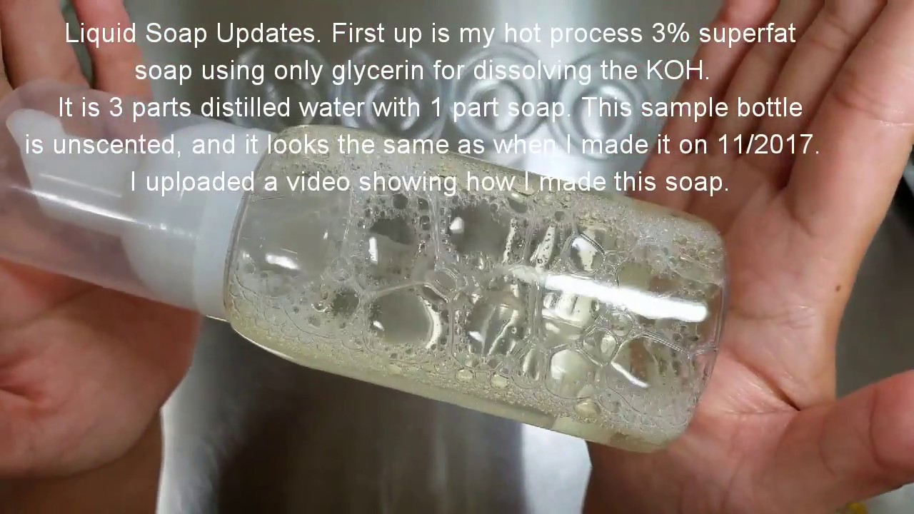 Liquid soap updates HPLS CPLS KOH NaOH foaming liquid soap thick liquid