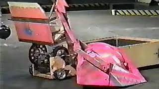 Robot Wars 1996: The Scorpion versus Up And Over (Middleweight)