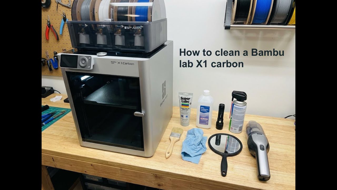 How to clean a Bambu lab X1 carbon - YouTube