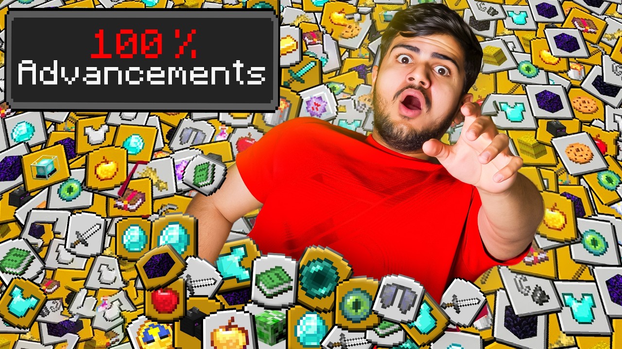 I Completed EVERY ACHIEVEMENT in Minecraft Hardcore (Hindi)