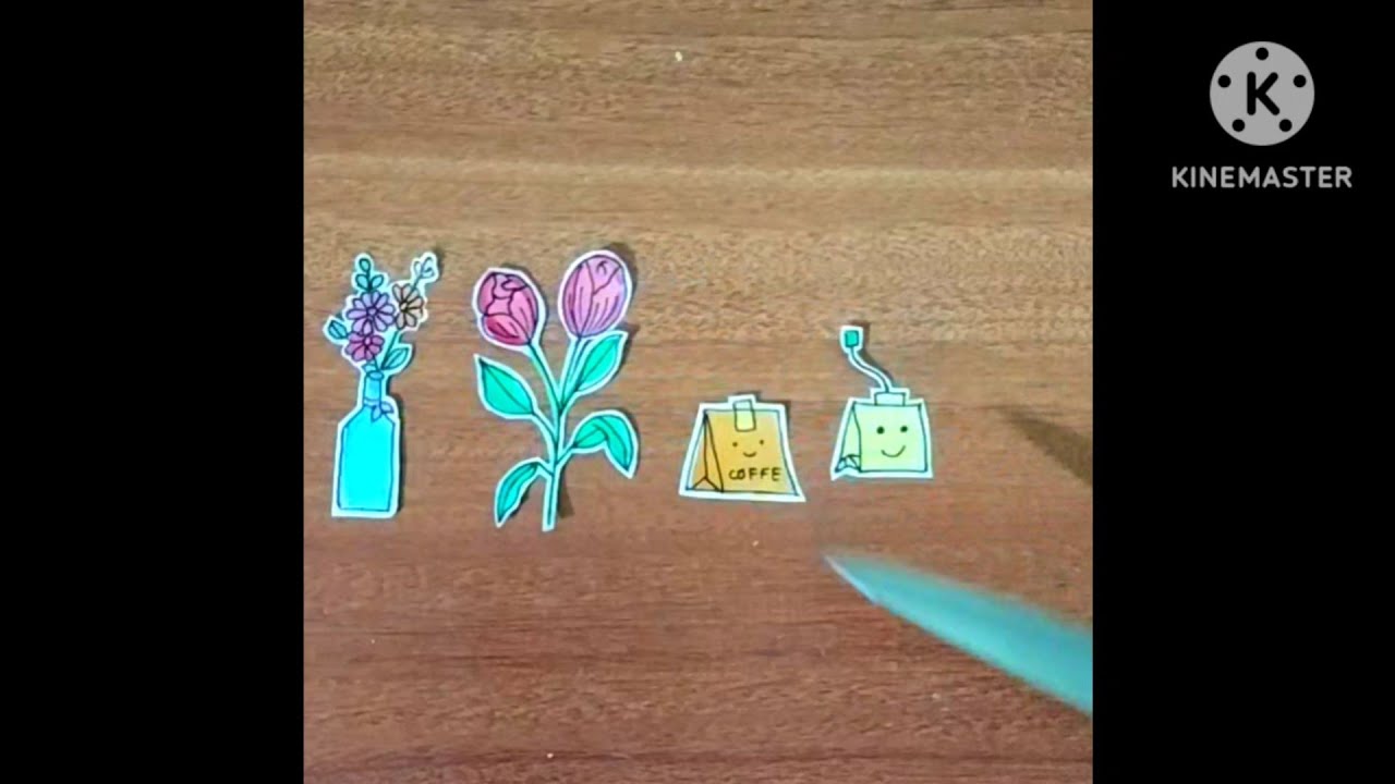 homemade stickers without double sided tape/homemade stickers kaise