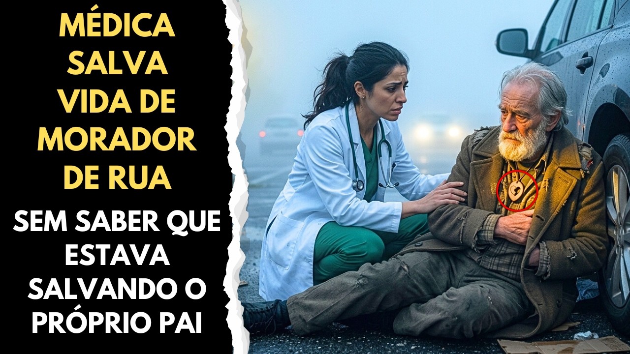 A MÉDICA SALVOU O MORADOR DE RUA, mas QUANDO VIU O MEDALHÃO NO PESCOÇO DELE SOUBE QUEM ELE ERA!