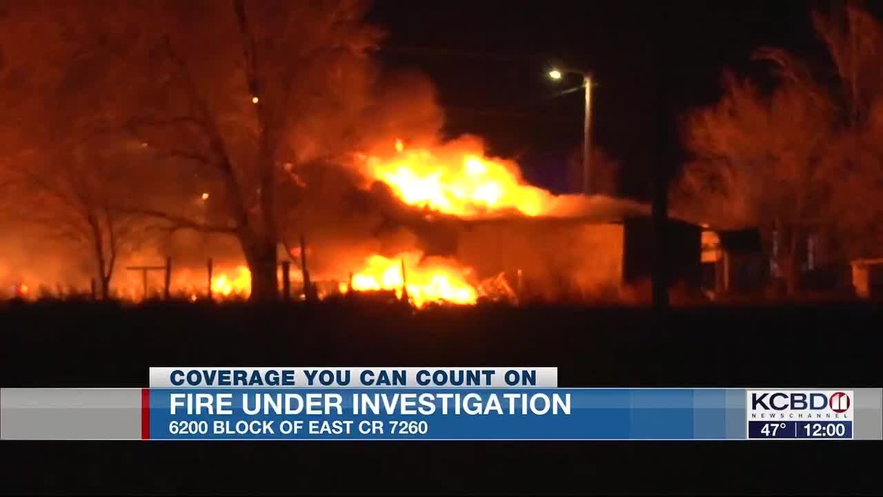 Fire under investigation in East Lubbock County