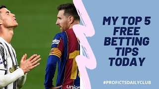 1xbet / Bet365 Top 5 Free football betting tips & predictions today - 19/4/21 | Make money online screenshot 3