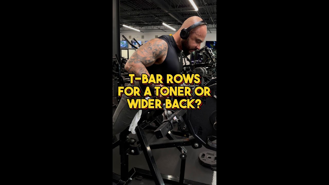 T-Bar Rows for a toner or wider back? - YouTube