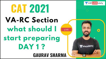 VA-RC Section - what should I start preparing DAY 1 ? l VARC l CAT 2021 l Gaurav Sharma