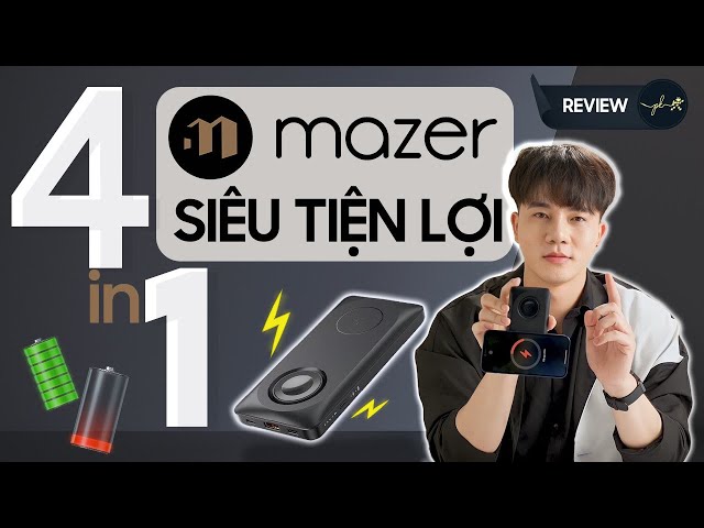 Pin dự phòng RẺ mà NGON: MAZER 4 in 1 với nhiều tính năng, giá chưa tới 2 củ!